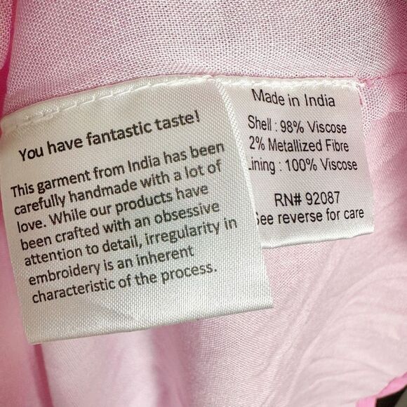 ROCOCO SAND Ombré Halter Maxi Dress Size Large Pink Purple Gold Dots - Picture 13 of 16